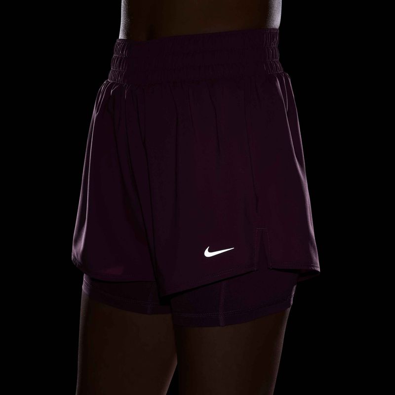 Dámské šortky Nike One Dri-Fit High-Waisted 3" 2In1 light magenta/white 5