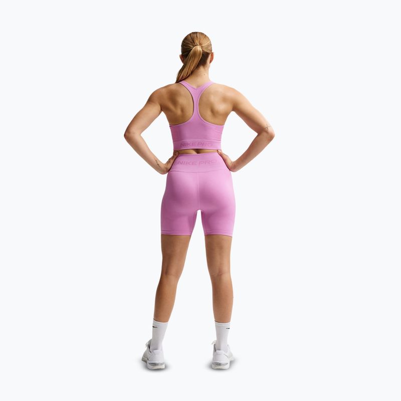 Tréninkový top Nike Pro Seamless Dri-Fit Cropped light magenta 3