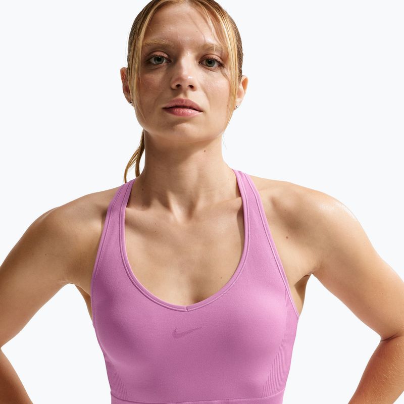 Tréninkový top Nike Pro Seamless Dri-Fit Cropped light magenta 5
