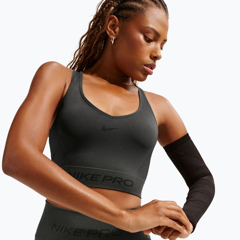 Dámské tričko Nike Pro Seamless Dri-Fit Cropped dark 4
