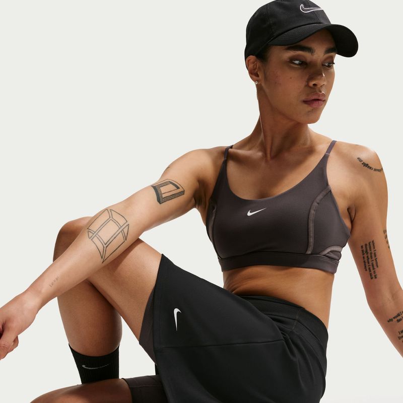 Tenisová sukně Nike One Dri-Fit black/thunder grey/white 6