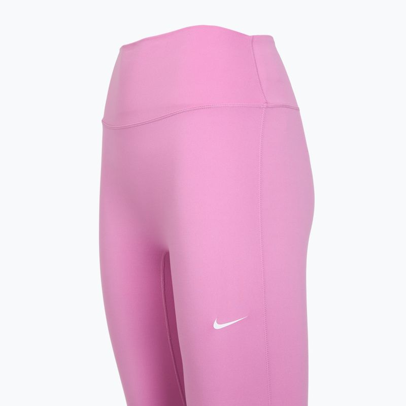 Dámské tréninkové legíny Nike One High-Waisted 7/8 light magenta/white 3
