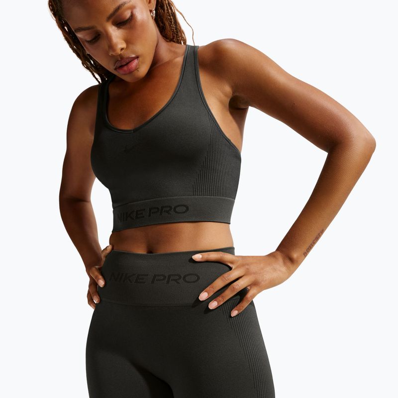 Dámské šortky Nike Pro Seamless High-Waisted Biker 5" dark smoke grey 4