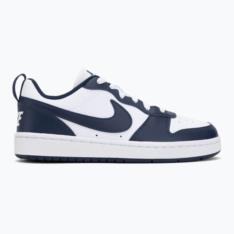 Dětské tenisky Nike Court Borough Low Next Bloom white/white/midnight navy 2