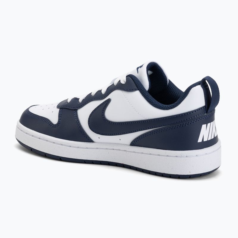 Dětské tenisky Nike Court Borough Low Next Bloom white/white/midnight navy 3
