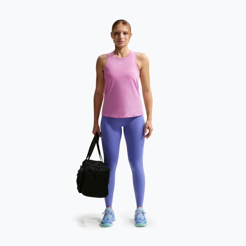 Dámské tréninkové tričko Nike One Classic Dri-Fit light magenta/white 2