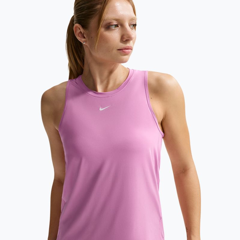 Dámské tréninkové tričko Nike One Classic Dri-Fit light magenta/white 5