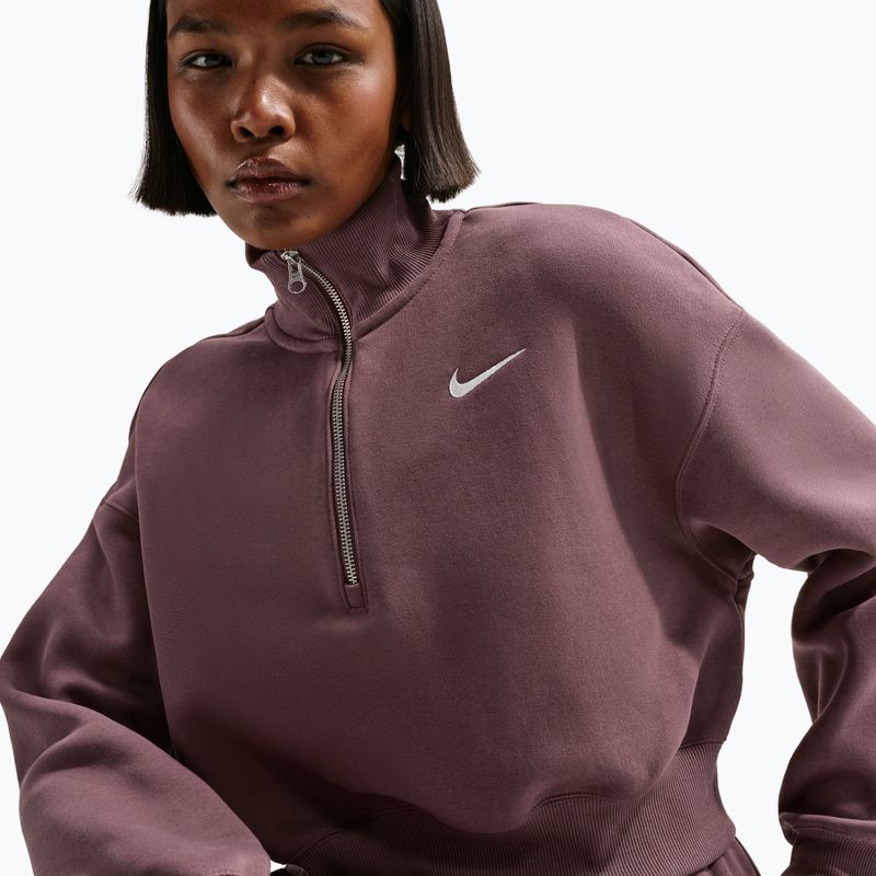 Dámská mikina Nike Sportswear Phoenix Fleece 1/2 Zip Cropped tattoo/sail 4