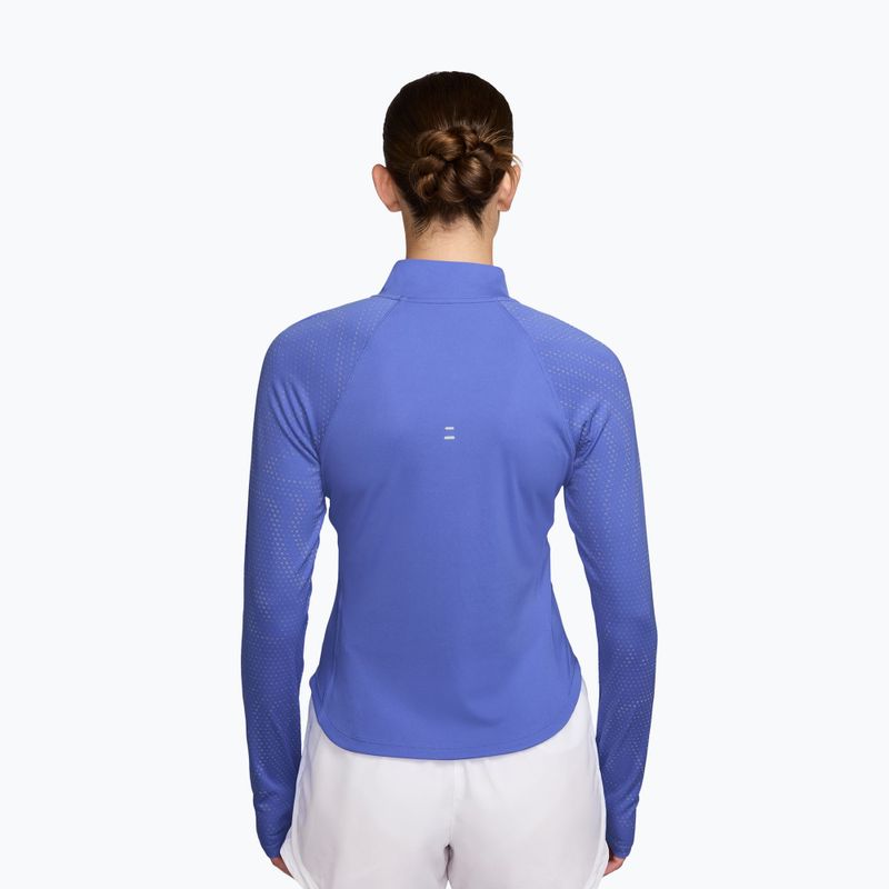 Dámské běžecké triko Longsleeve Nike Tempo Flash Dri-Fit 1/4 Zip sapphire/black/white 2