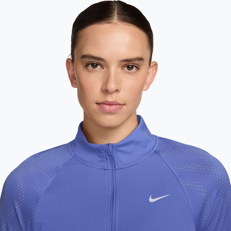 Dámské běžecké triko Longsleeve Nike Tempo Flash Dri-Fit 1/4 Zip sapphire/black/white 3