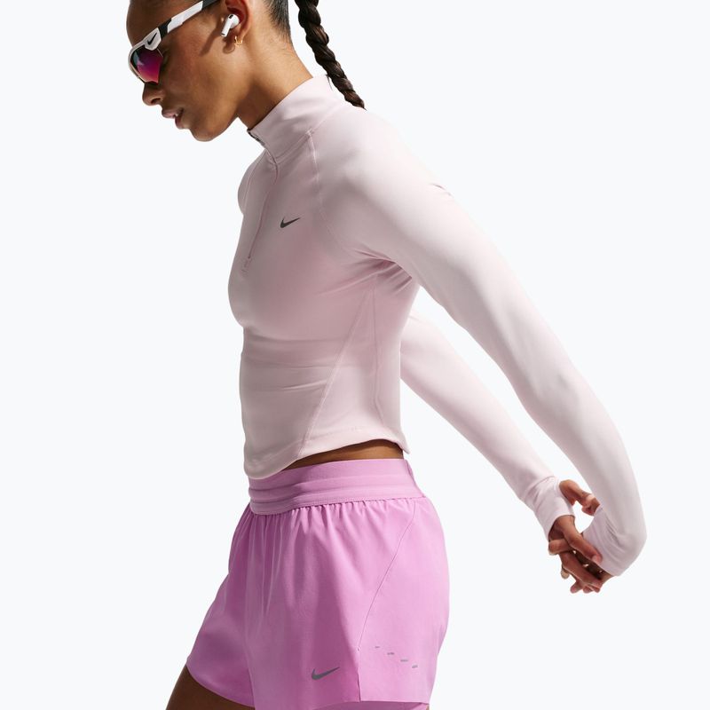 Dámské běžecké šortky Nike Swift Mid-Rise 2in1 light magenta/light magenta 5