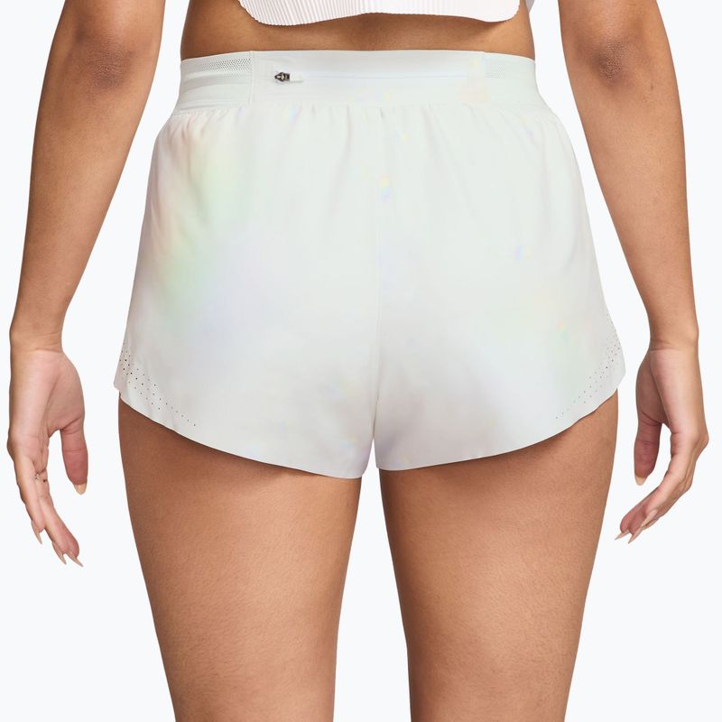 Dámské běžecké šortky Nike AeroSwift Dri-Fit ADV Mid-Rise Brief Lined 3" off-white/white/black 2