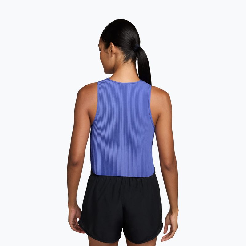 Dámské běžecké tílko Nike AeroSwift Dri-Fit ADV Cropped Tank Top sapphire/black 2