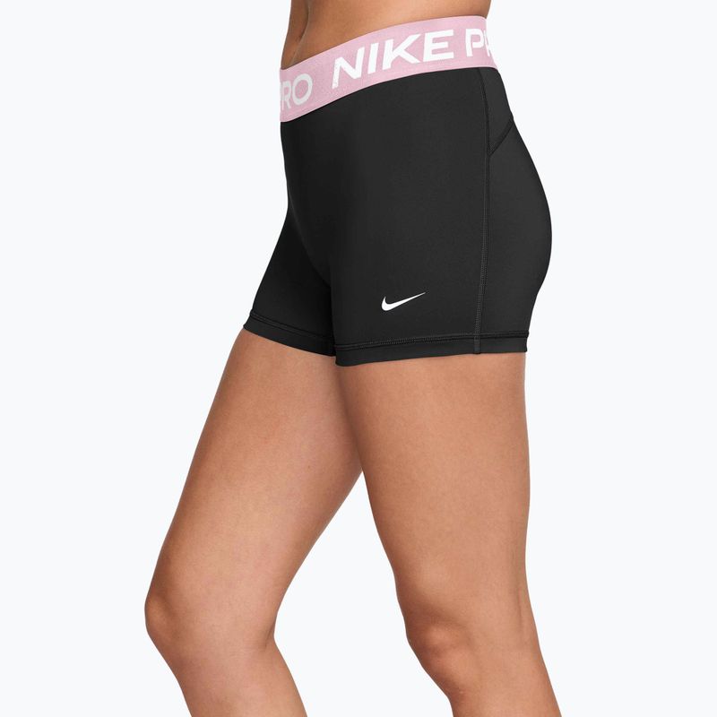 Dámské šortky Nike Pro Mid-Rise Biker 3" black/pink foam/white 3