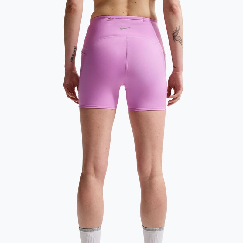Dámské běžecké šortky Nike Swift High-Waisted 4" light magenta 4
