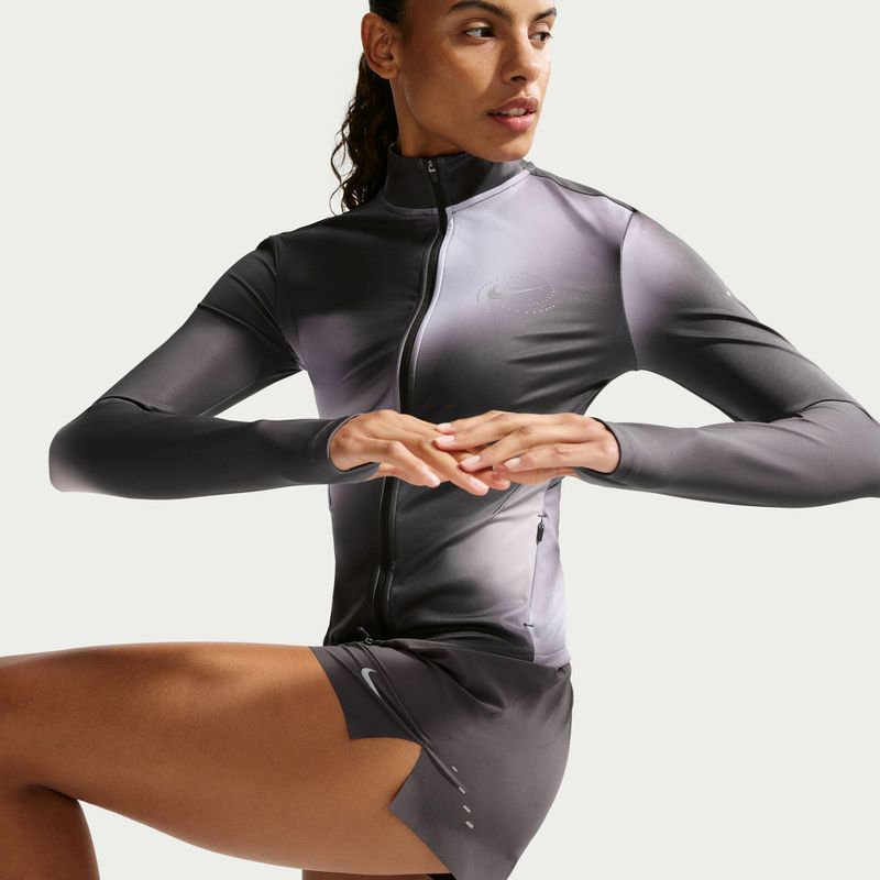 Dámská běžecká bunda Nike Swift Dri-Fit Full Zip Mid-Layer Dark Smoke Grey/Light Smoke Grey 6