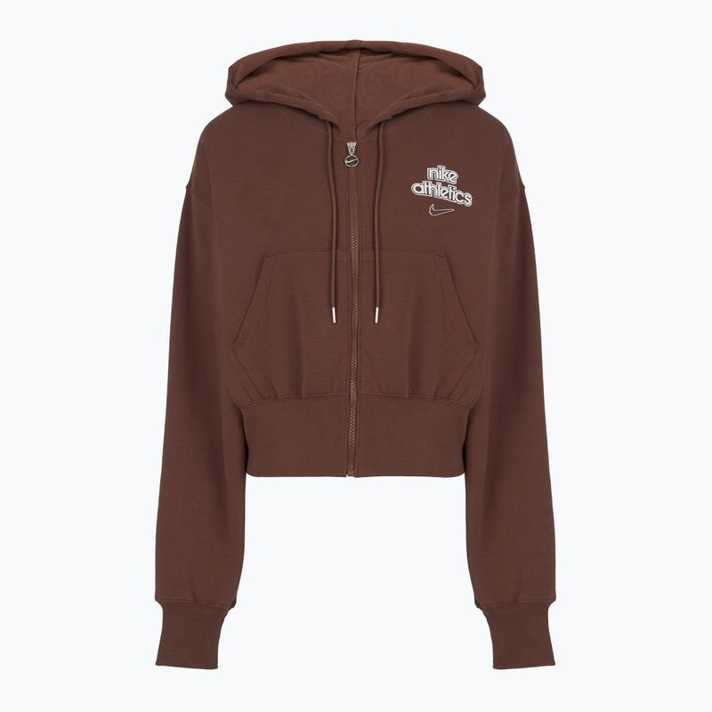 Dámská mikina Nike Phoenix Full-Zip Hoodie light chocolate 6