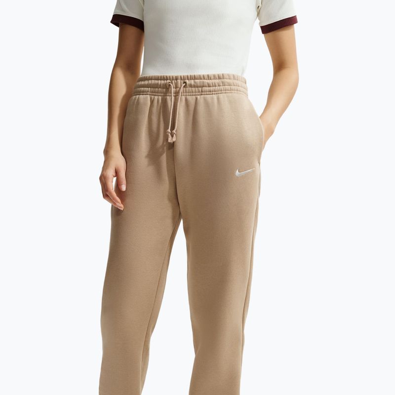 Dámské kalhoty Nike Sportswear Phoenix Fleece Mid-Rise linen/sail 4
