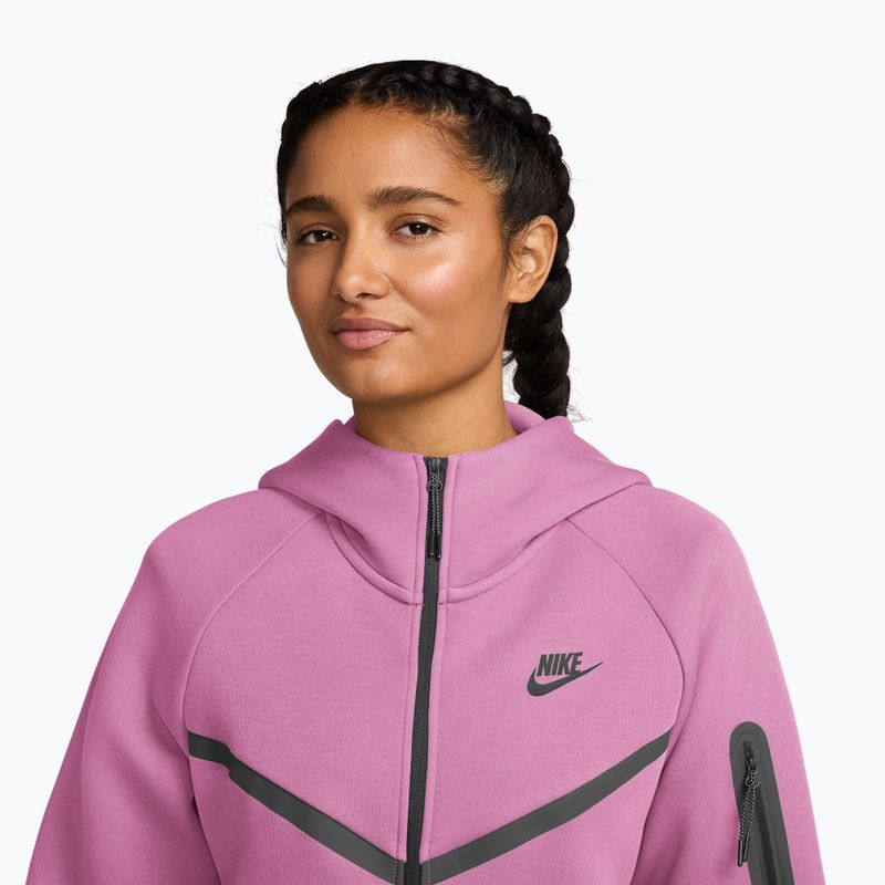 Dámská mikina  Nike Sportswear Tech Fleece Windrunner light magenta/black 3