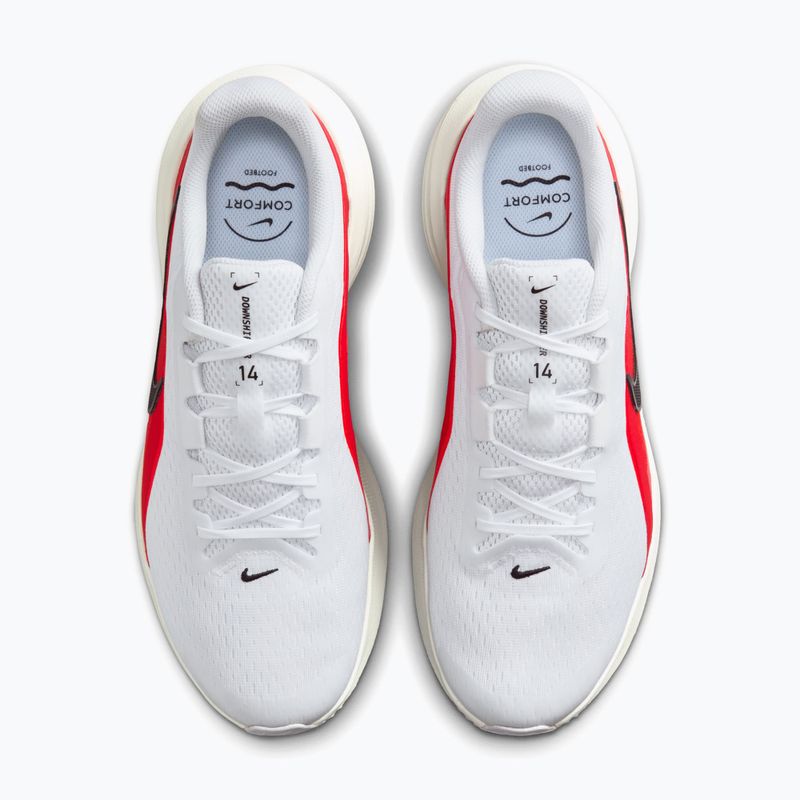 Pánské běžecké boty Nike Downshifter 14 white/summit white/bright crimson/black 6