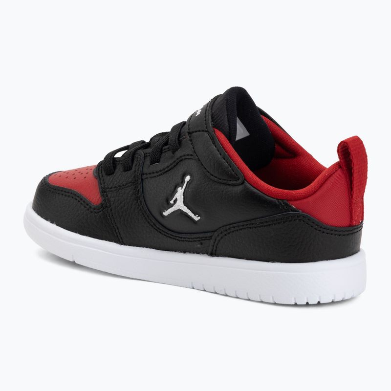 Buty dziecięce  Nike Jordan Court Connect Low black/gym red/white 3