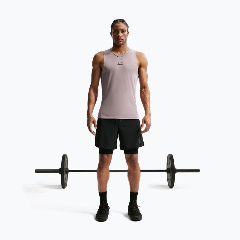 Pánské tréninkové tričko Nike Pro Training Dri-Fit light violet ore/black 2