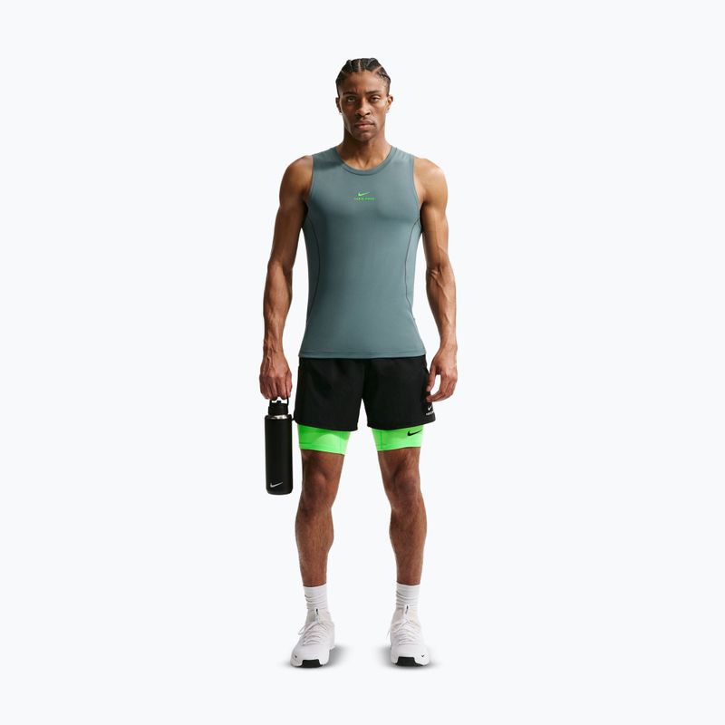Pánské tréninkové šortky Nike Pro Dri-Fit Fitness Long green strike/black 2