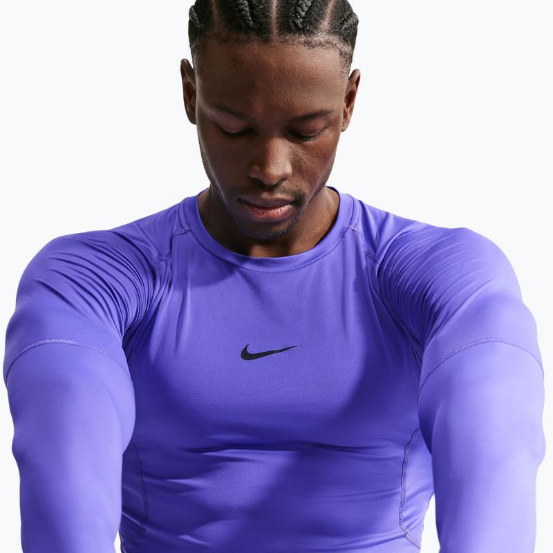 Pánské tréninkové tričko Longsleeve Nike Pro Dri-Fit Tight Fitness persian violet/black 5