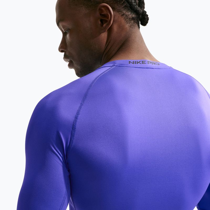 Pánské tréninkové tričko Longsleeve Nike Pro Dri-Fit Tight Fitness persian violet/black 6