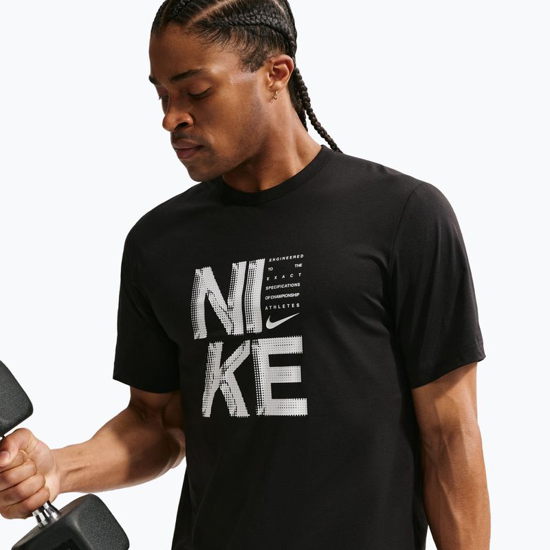 Pánské tréninkové tričko Nike Hyverse Dri-Fit Persian black/white 6