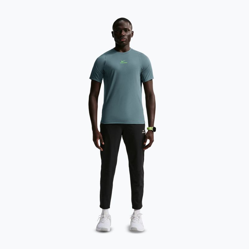 Pánské tréninkové tričko Nike Pro Training Dri-Fit mineral slate/green strike 2