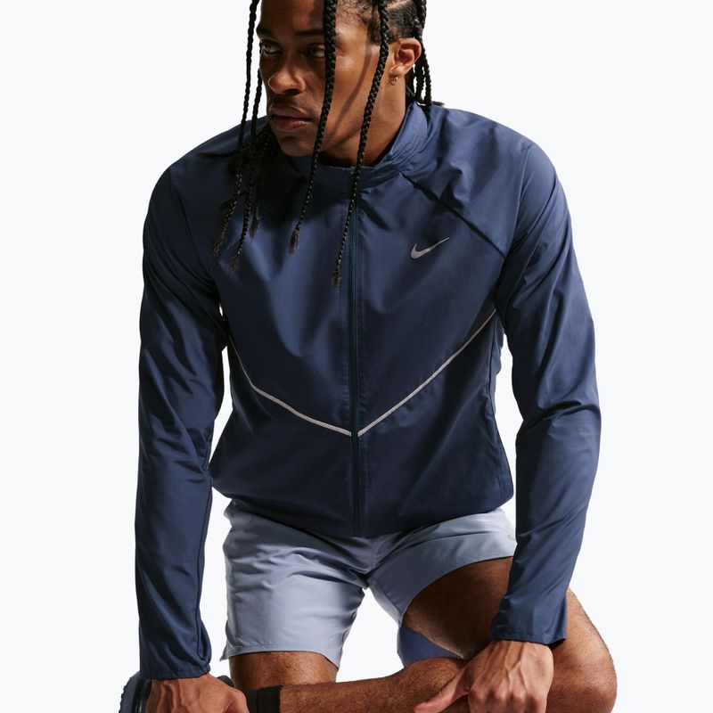 Pánská běžecká bunda Nike Miler Repel UV midnight navy 7