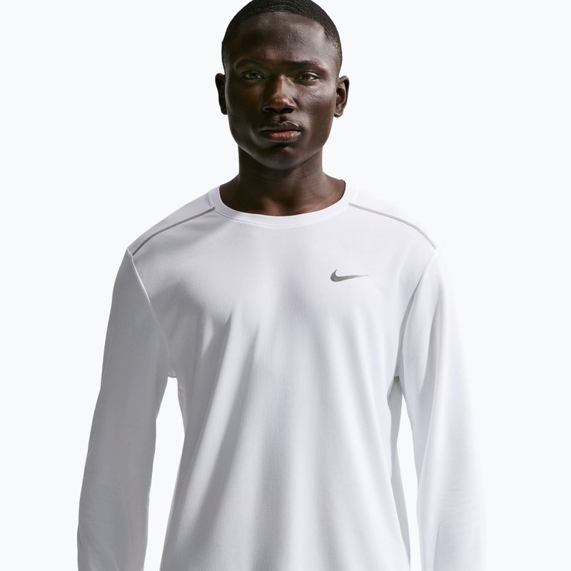Pánské běžecké tričko Longsleeve Nike Miler Dri-Fit UV white 5