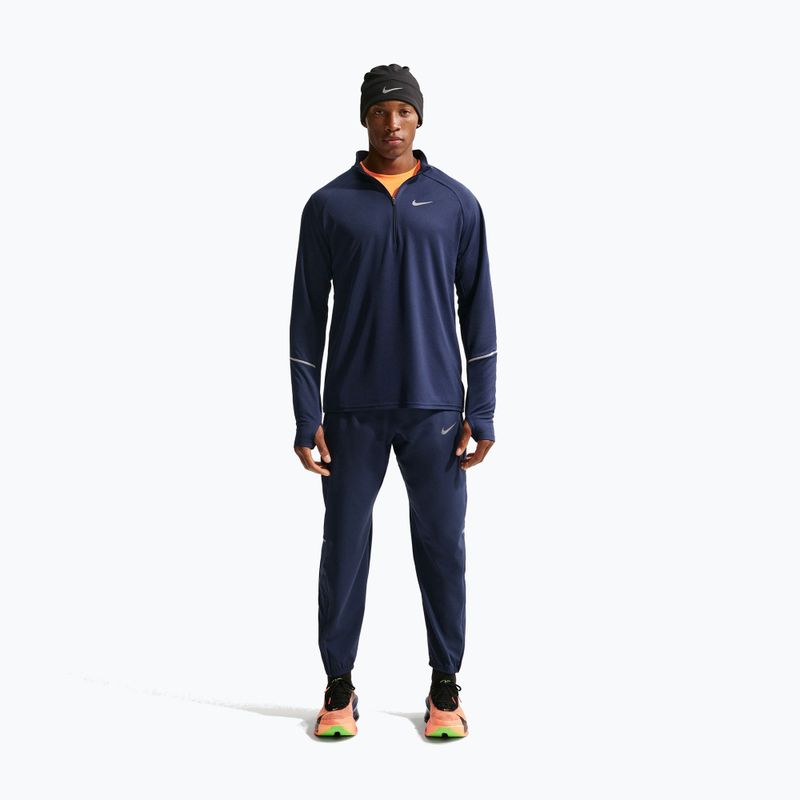 Pánská běžecká mikina Nike Miler Dri-Fit UV 1/2 Zip midnight navy 2