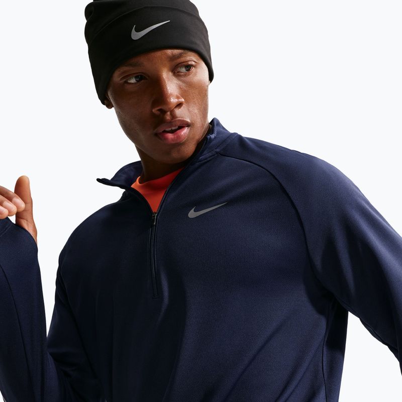 Pánská běžecká mikina Nike Miler Dri-Fit UV 1/2 Zip midnight navy 6