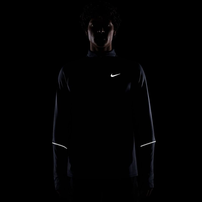 Pánská běžecká mikina Nike Miler Dri-Fit UV 1/2 Zip midnight navy 7