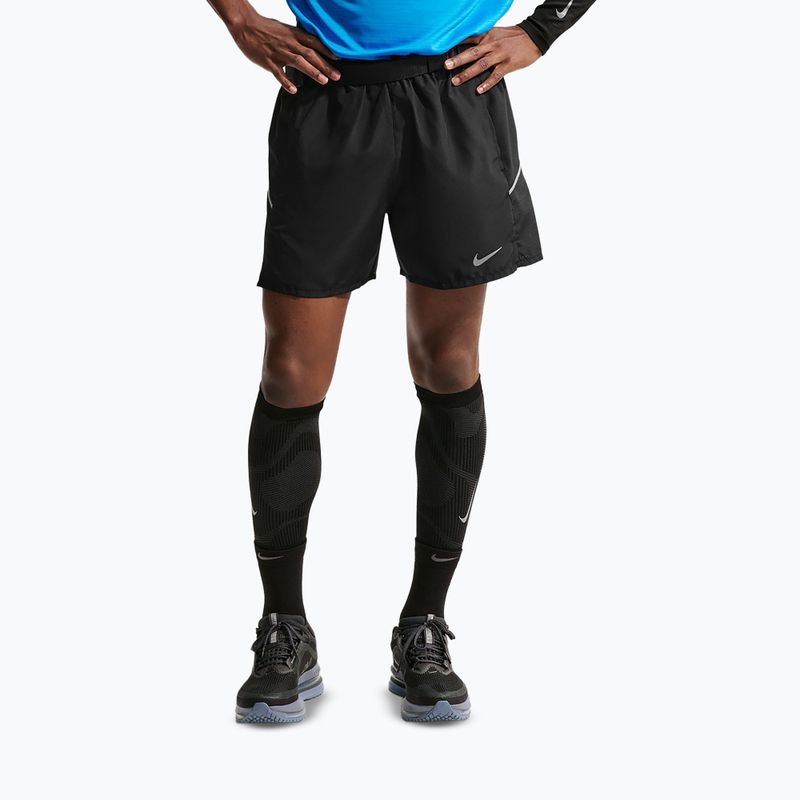 Pánské šortky Nike Miler Dri-Fit Brief Lined 5" black/black