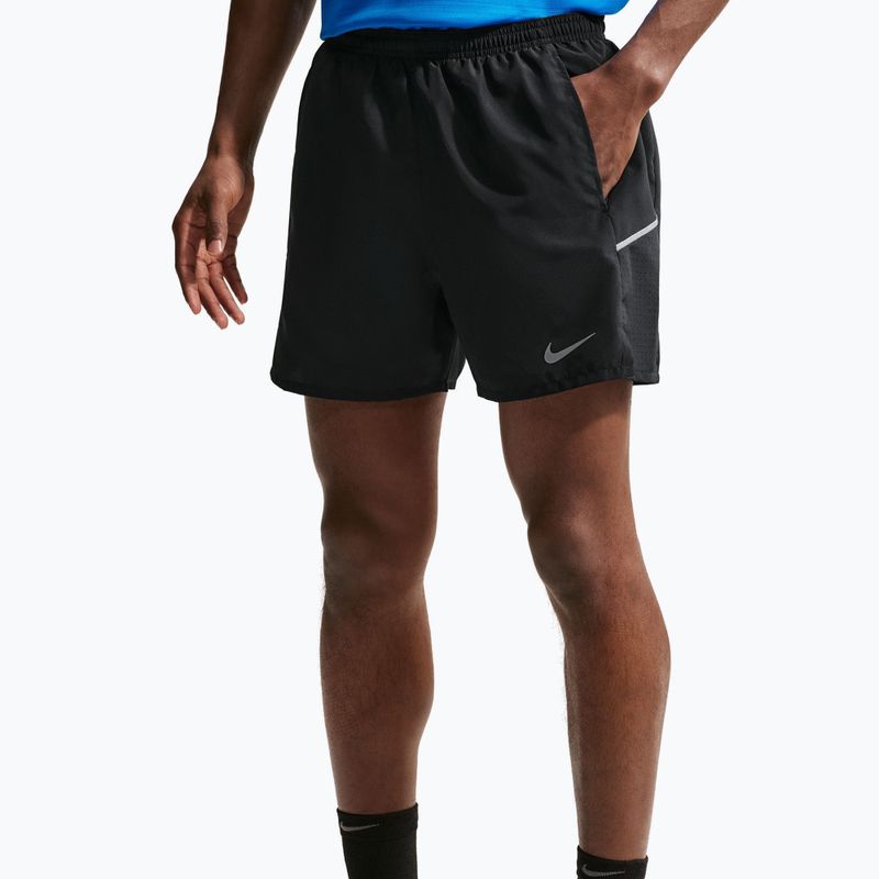 Pánské šortky Nike Miler Dri-Fit Brief Lined 5" black/black 5