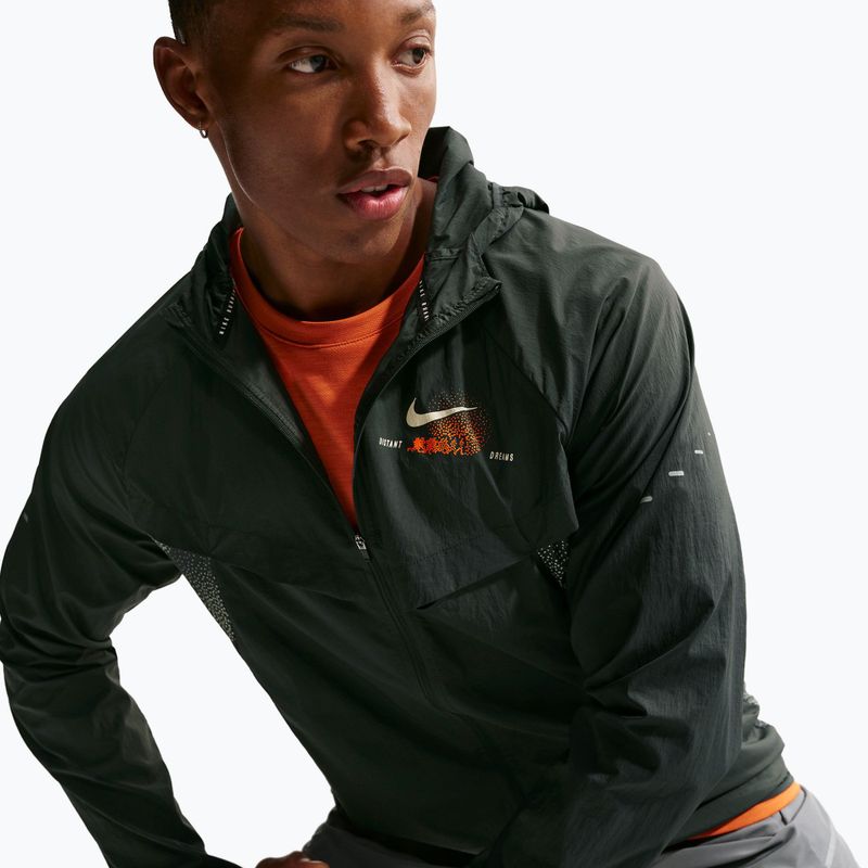 Pánská běžecká bunda Nike Stride Repel UV black spruce 6