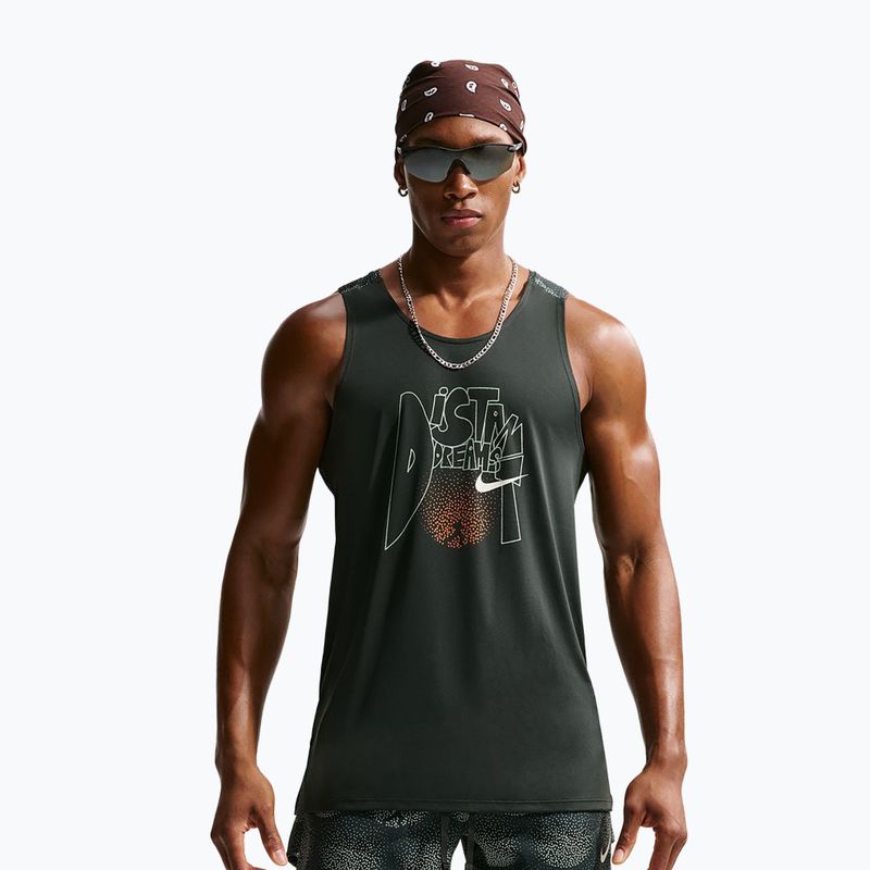 Pánské běžecké tričko Nike Stride Dri-Fit ADV black spruce