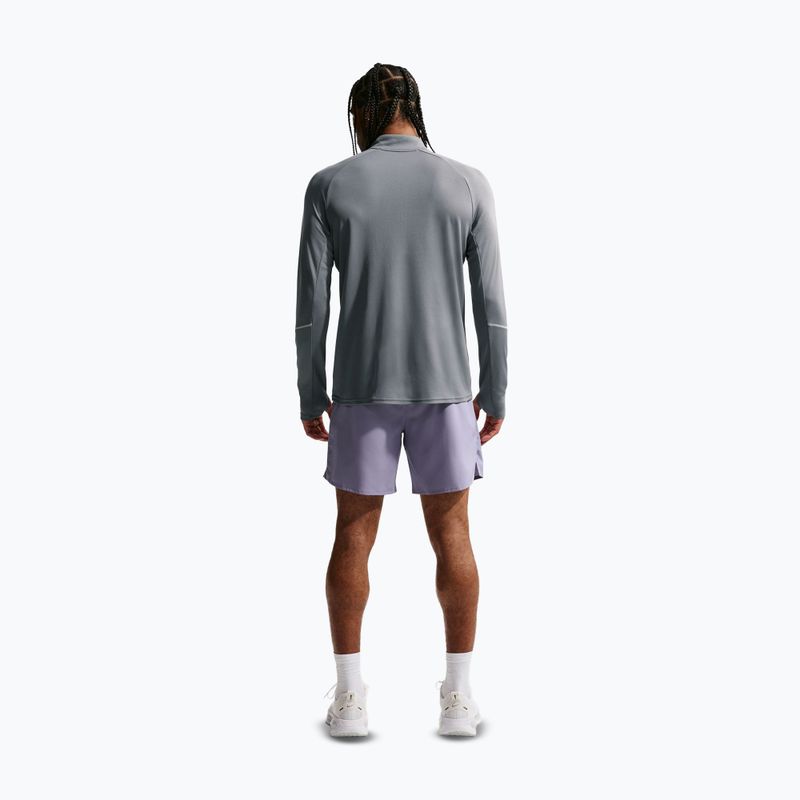 Pánská běžecká mikina Nike Miler Dri-Fit UV 1/2 Zip smoke grey 3