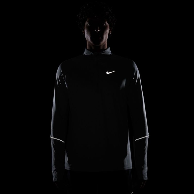 Pánská běžecká mikina Nike Miler Dri-Fit UV 1/2 Zip smoke grey 7