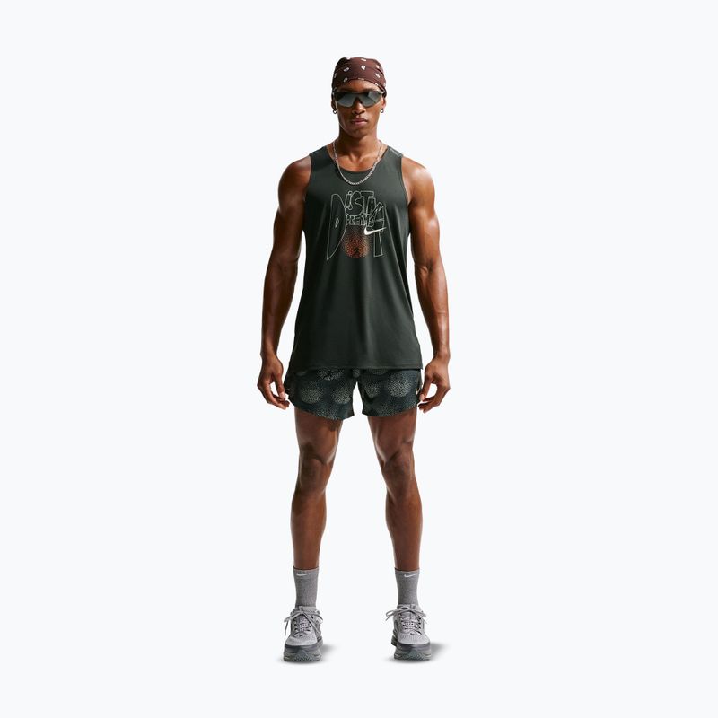 Pánské běžecké šortky Nike Stride Dri-Fit Brief Lined 5" black spruce 2