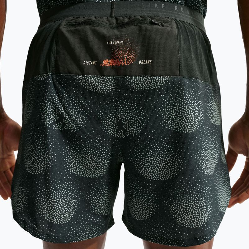 Pánské běžecké šortky Nike Stride Dri-Fit Brief Lined 5" black spruce 6