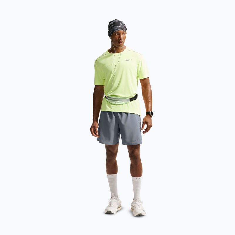 Pánské běžecké šortky Nike Miler Dri-Fit 2in1 7" smoke grey/smoke grey 2
