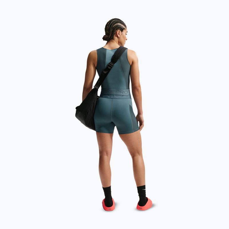 Dámské šortky Nike Pro Sculpt High Waisted 5" Biker mineral slate/faded spruce/white 3