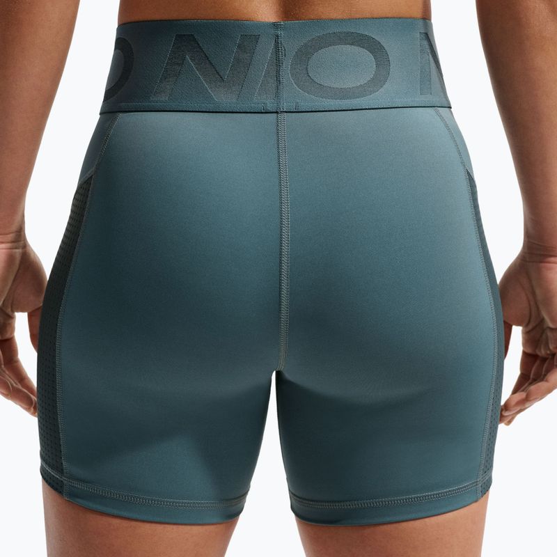 Dámské šortky Nike Pro Sculpt High Waisted 5" Biker mineral slate/faded spruce/white 5