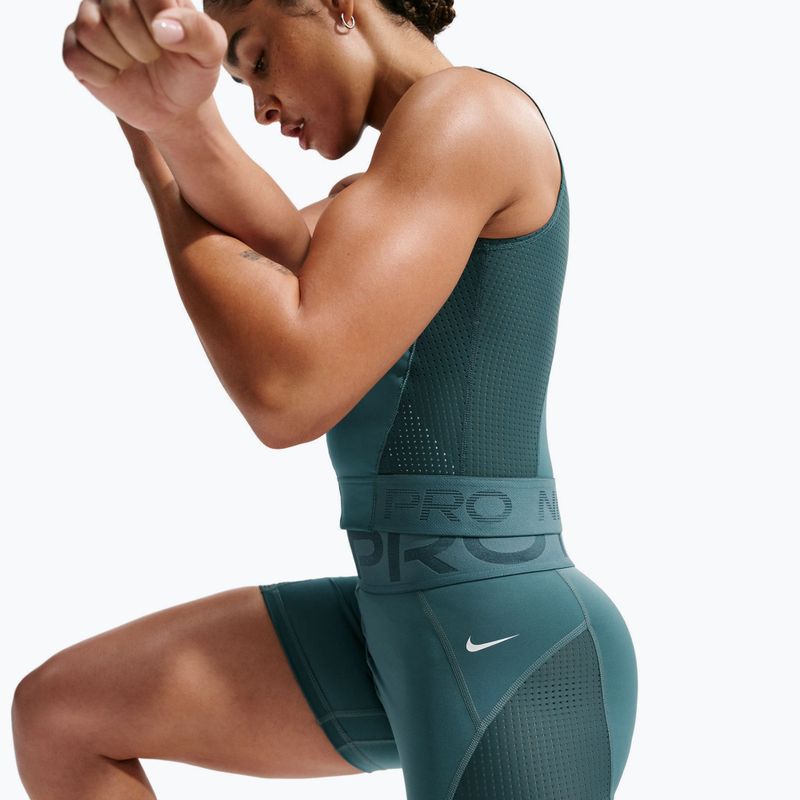 Dámské šortky Nike Pro Sculpt High Waisted 5" Biker mineral slate/faded spruce/white 6