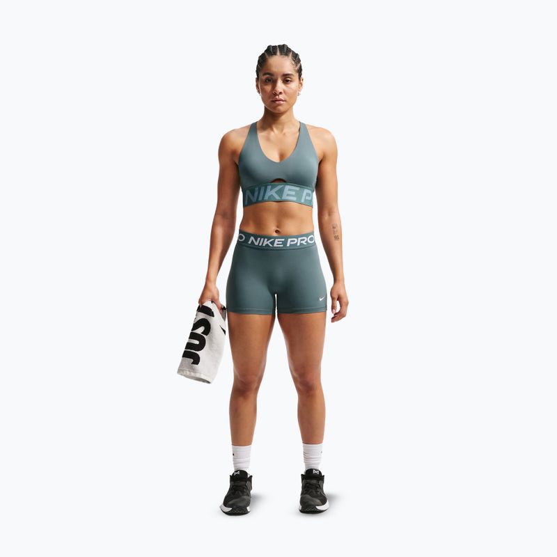 Tréninková podprsenka Nike Pro Sculpt Medium Support mineral slate/denim turquoise/white 2