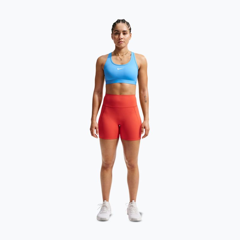 Tréninková podprsenka Nike Swoosh Medium Support university blue/white 2